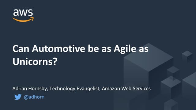 Can Automotive be as agile as Unicorns?