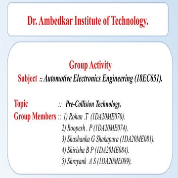 Automotive electronics, Radar Lidar Advanced driver Assistance