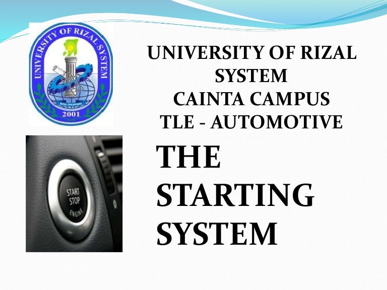 Automotive starting system.