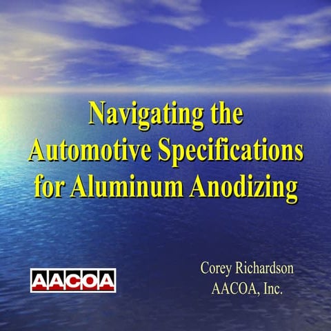 Automotive Anodizing