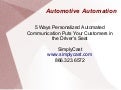 6 Ways Personalized Automated Communication Puts Your Customers in the Driver's Seat