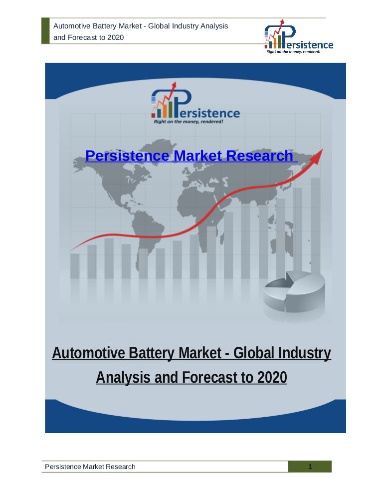 Automotive battery market global industry analysis, share, size, Out…