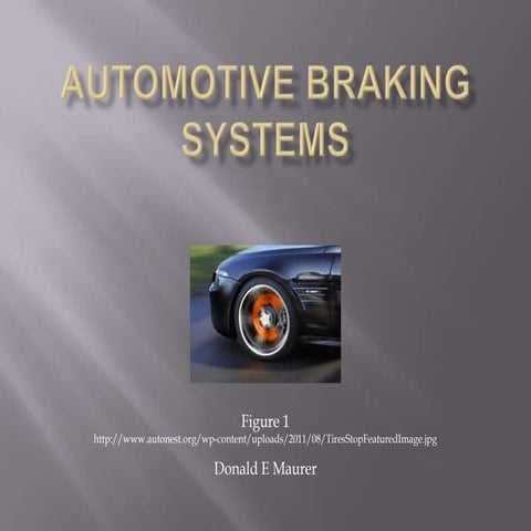 Automotive braking systems