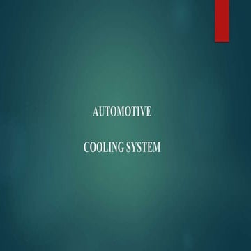 Automotive cooling system