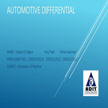 Automotive differential
