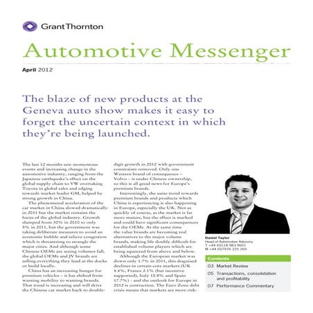 Grant Thornton - Automotive Messenger 2012