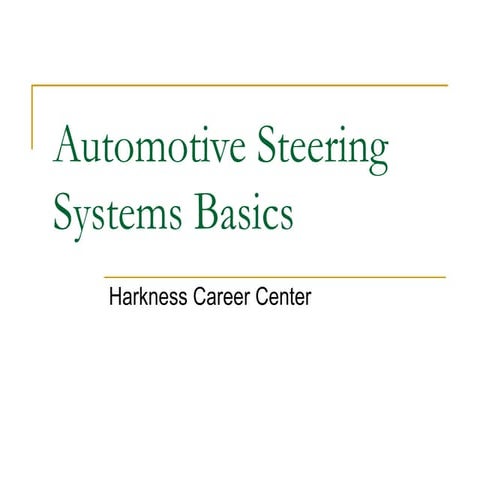 Automotive Steering Systems.ppt
