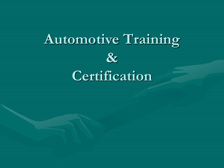Automotive training