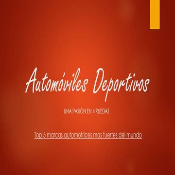 Automóviles deportivos