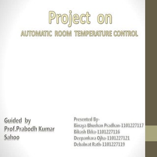Automatic room temperature control