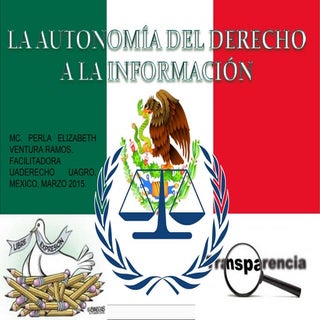 AUTONOMÍA DEL DERECHO A LA INFORMACIÓN
