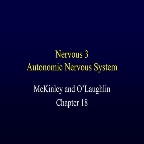 Autonomic Nervous System