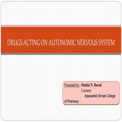Autonomic Nervous system