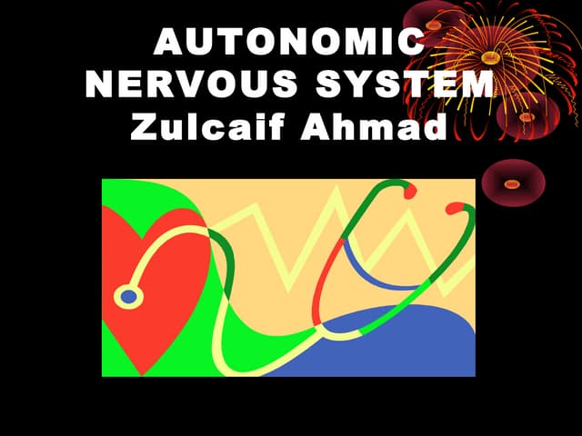 Autonomic Nervous System Pharmacology And Cholinergics updated 2016 