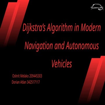 Dijkstra’s Algorithm in modern navigation and autonomous vehicles