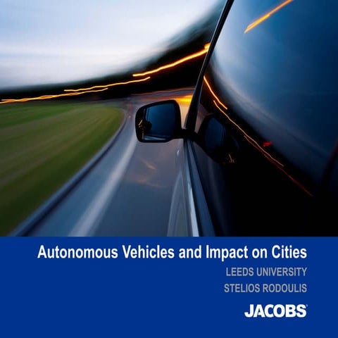 Autonomous vehicles and impact on cities