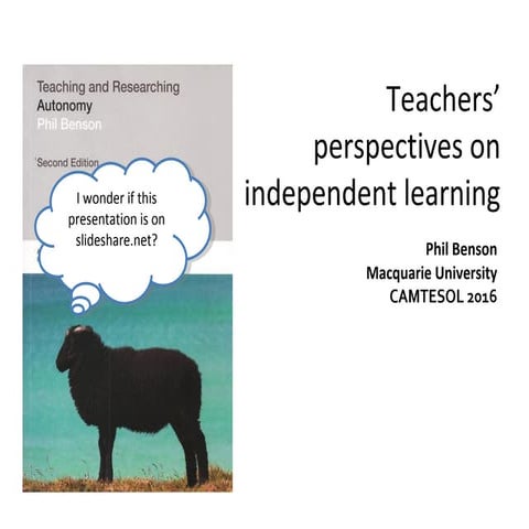 Teachers' perspectives on autonomy