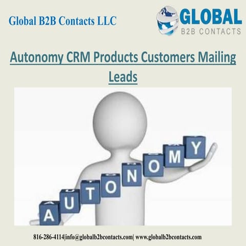 Autonomy crm products customers mailing leads