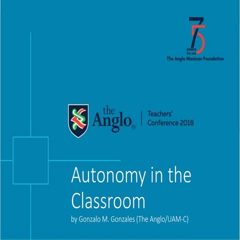 Autonomy in the classroom