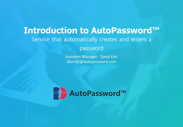 Password Replacement Technology : Removing Limitations of Current Passwords