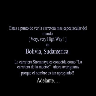 Autopista en Bolivia