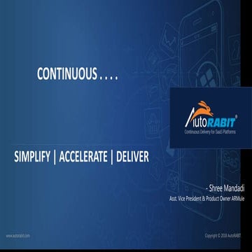 Introduction of ARMule and a live demo - AutoRABIT at Tri-Valley Salesforce D...