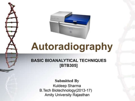 Autoradiography | PPTX