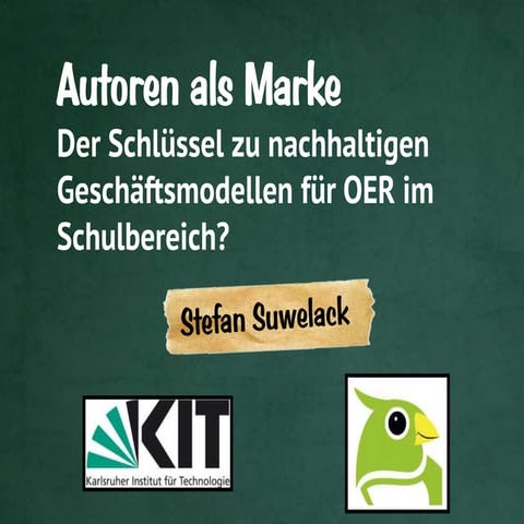 Autoren als Marke -  Der Schlüssel zu nachhaltigen Geschäftsmodellen für die ...
