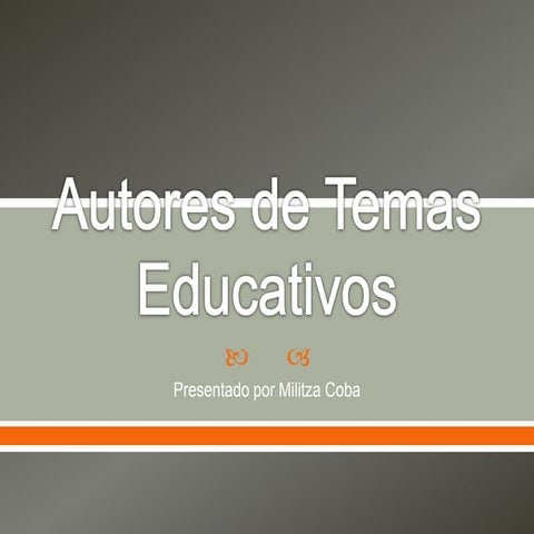 Autores de temas educativos