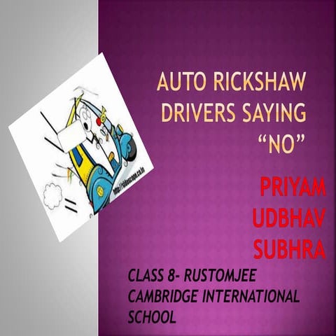 Innovative Solution to Authorickshaws not agreeing to ferrying the passengers...