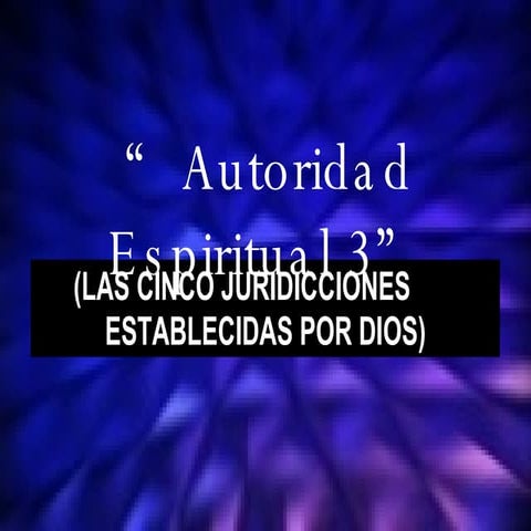 Autoridad Espiritual 3