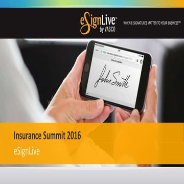 E-signatures An essential component of modern insurance