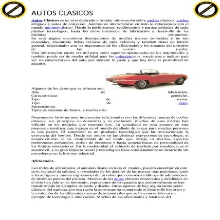 Autos clásicos