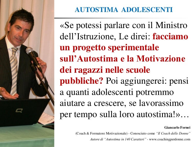 Autostima Adolescenti Un Progetto Sperimentale Sull Autostima Per L