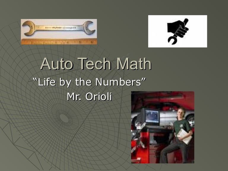 Basic Mathematics for Automotive Technician