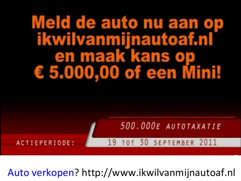 Auto verkopen 500000 actie