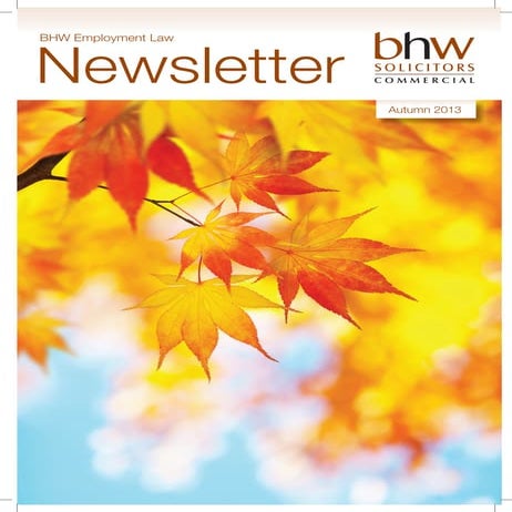 Autumn 2013 newsletter