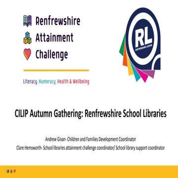The attainment challege and school libraries in Renfrewshire