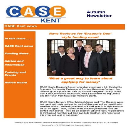 Autumn newsletter 2012