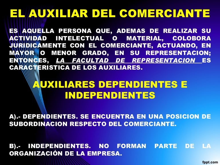 Auxiliares del comerciante