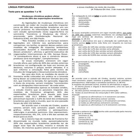 Auxiliar operacional portuário   2010