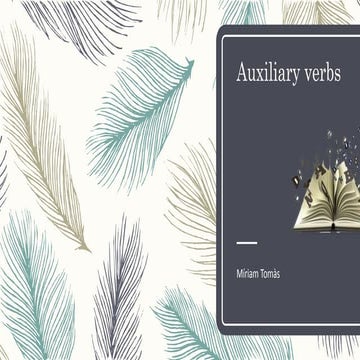 Auxiliary verbs
