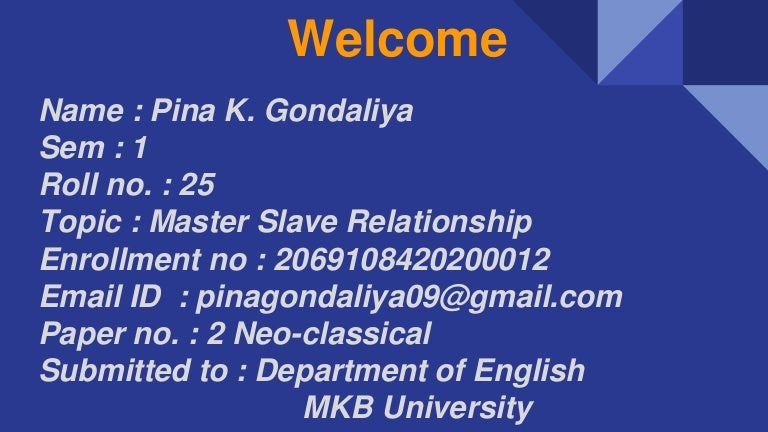 Master Ty Slave