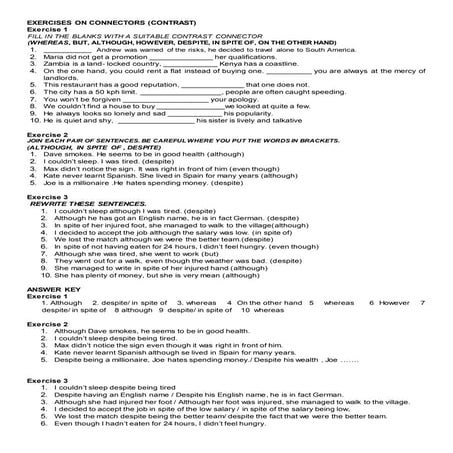 Connectors Exercise By Kelvin