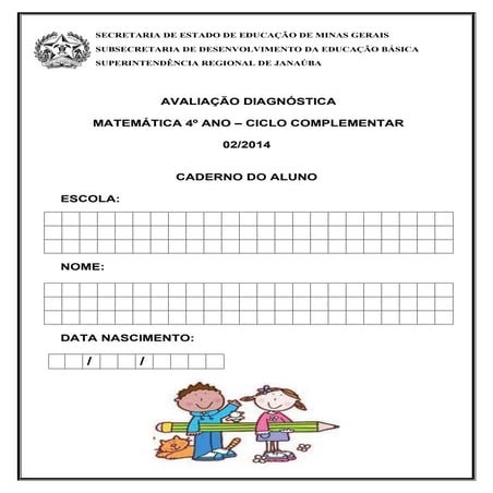 Aval. diag _mat_4_ano_2014