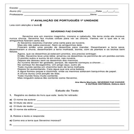 Avaliaçao de port 1 unidad e