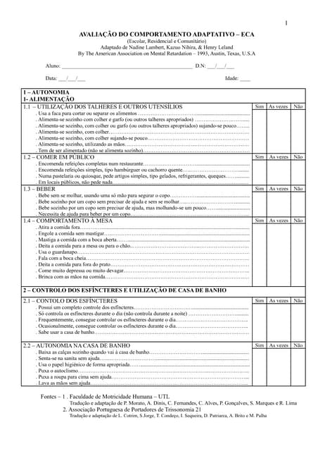 Avaliacao do-comportamento-adaptativo
