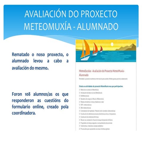 Avaliación do proxecto meteomuxía   alumnado
