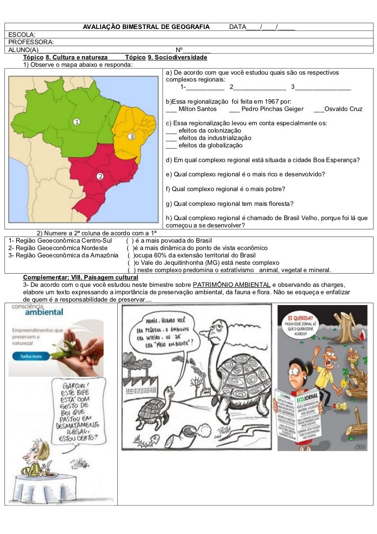 Atividades Sobre Urbanização Brasileira 5o Ano Com Gabarito
