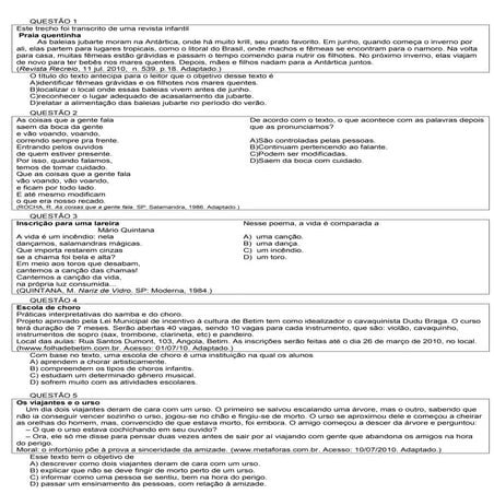 Avaliação da aprendizagem 7 anojv